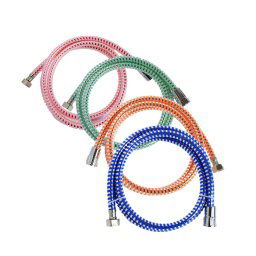 Trade Shop - Tubo Flessibile Per Doccia Da 1,5 Mt Laccio In Pvc Colorato Cabina Doccia -