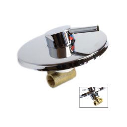 Trade Shop - Miscelatore Doccia Da Incasso Monocomando Bagno A Muro Tondo Cromato -