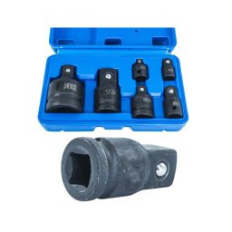 Trade Shop - Set Adattatori Riduttori 6pz A Impatto Per Bussole Per Utensili Aria Compressa -