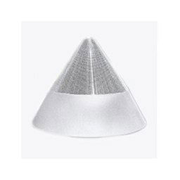 Trade Shop - Pendente Lampada Lampadario Conico Bianco Acciaio A Soffitto Luce Led Applique Design -