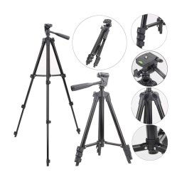 Trade Shop - Treppiedi Cavalletto Cellulare Smartphone Camera Videocamera Alluminio 360 -