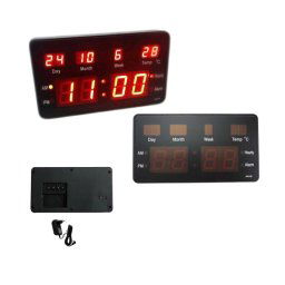 Trade Shop - Sveglia Digitale Orologio Allarme A Batteria Da Tavolo Ufficio  Display Lcd Beper