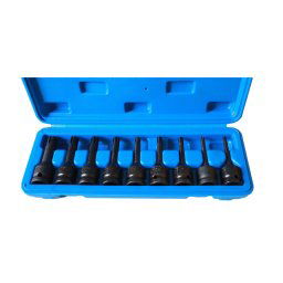Trade Shop - Bussole Ribe Ad Impatto Attacco 1/2" Set 9 Pz Misure Da M5 A M14 -