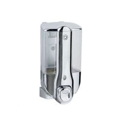 Trade Shop - Mini Dispenser Porta Sapone Manuale Dosatore Erogatore A Parete Da 350 Ml -
