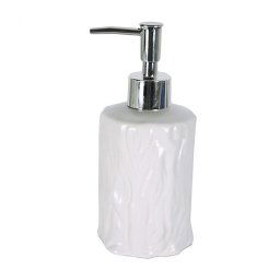 Trade Shop - Portasapone Cilindrico Effetto Tronco Porta Sapone 10330 Dispenser Sapone -
