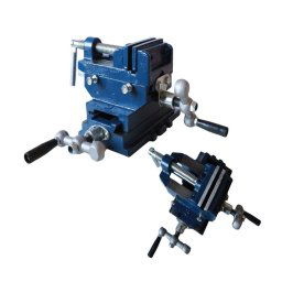 Trade Shop - Morsa A Croce Da 75mm 3" Doppie Ganasce Per Trapano A Colonna Da Banco Bancone -