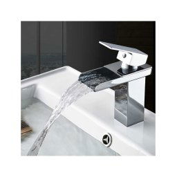 Trade Shop - Miscelatore Bagno Lavandino 52952 Filtro Cascata Con Flessibili Doppio Foro -
