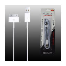 Trade Shop - Cavo Lightning Apple Iphone 4 Da 30 Pin A Usb 5v-1500ma 2.5mt Maxtech F-ip005 -