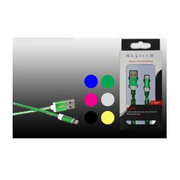 Trade Shop - Cavo Filo Usb Alta Velocità Per Iphone 5/5c/5s/6/6plus 5volt - 2000ma 1mt Maxtech F-ip007 -