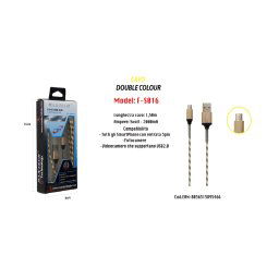 Trade Shop - Cavo Usb Simply Colour X Smartphone Fotocamere 5volt - 2000ma 1,5mt Maxtech F-s016 -