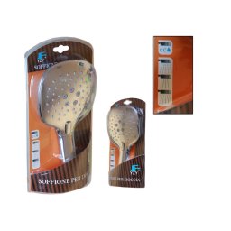 Trade Shop - Doccia Doccetta Soffione 3 Getti Anticalcare Con Pulsante Ricambio Doccia 82095 -