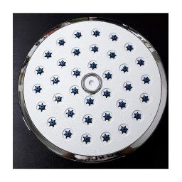 Trade Shop - Soffione Doccia Rotondo Tondo 4 52344 10 Cm Acciaio Orientabile Ultra Flat -