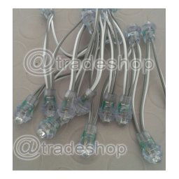 Trade Shop - 50 Led Cielo Stellato Incasso Luce Bianca O Blu Fredda Kit Punti Luce 5/12v -