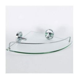 Trade Shop - Mensola Angolare 52020 Vetro Portaoggetti Doccia Bagno Ripiano Triangolare -