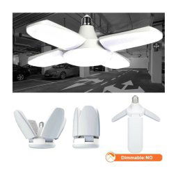 Trade Shop - Lampada Lampadario Deformabile A Led Smd 60w 6000k 4 Vie Bianca Attacco E27 -