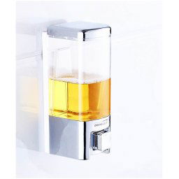 Trade Shop - Dispenser Erogatore Per Sapone Liquido Contenitore A Muro Casa Hotel 500 Ml -
