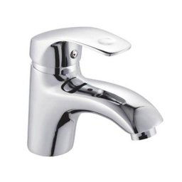 Trade Shop - Rubinetto Monoforo Lavabo Miscelatore Monocomando Da Bagno Ottone Cromato 52328a -