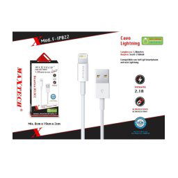 Trade Shop - Cavo Usb Lightning 1,5mt 2.1a Ricarica Veloce Trasmissione Dati Maxtech F-ip022 -