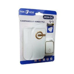Trade Shop - Campanello Wireless Senza Fili 32 Melodie Tekone Jk04-dc Casa Esterno Porta -