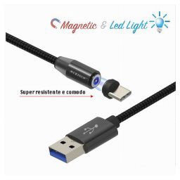 Trade Shop - Cavo Magnetico Ricarica Dati Per Huawei 1mt Connettore Type-c Maxtech F-tc012 -