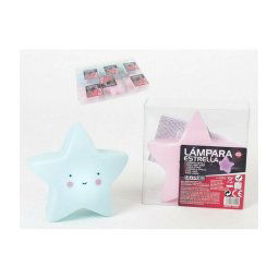 Trade Shop - Luce Lampada Notturna Bambini Bimbi Dolce Sonno A Forma Di Stella 14x14cm -
