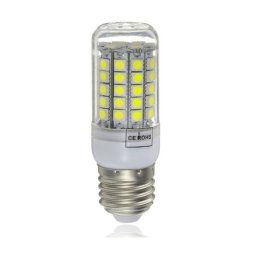 Trade Shop - Lampadina A 33 Led 5050smd Con Attacco E27 Da 8w Faretto Luce Bianco Freddo -