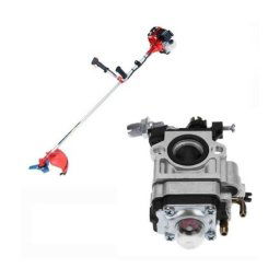 Trade Shop - Carburatore Per Decespugliatore 43cc 49cc 52cc 2 Tempi Foro 15mm Cg430 -
