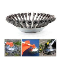 Trade Shop - Testina Per Decespugliatore Universale Spazzola Per Pulizia Pavimenti 150mm 6" -