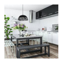 Trade Shop - Lampadario Design Contemporaneo Paralume Metallo Traforato Sospensione E27 A37 Nero -