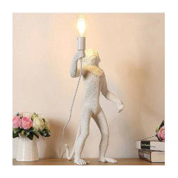 Trade Shop - Lampada Da Terra Piantana Moderna Attacco E27 Forma Scimmia Luce Decorative D08 -