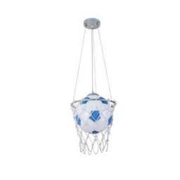 Trade Shop - Lampadario A Sospensione A Forma Di Canestro Basket Con Palla Per Cameretta A09 -