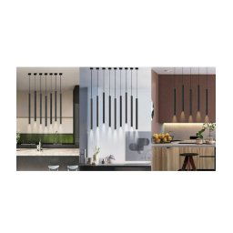 Trade Shop - Lampadario Da Soffitto Led 3 Watt Punto Luce Fredda Calda Naturale Nero A11-n -