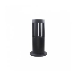 Trade Shop - Lampada Da Terra Segnapasso Da Giardino Ip65 In Alluminio Vetro 12watt Es59 Nero -
