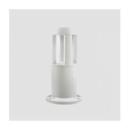 Trade Shop - Lampada Da Terra Segnapasso Da Giardino Ip65 In Alluminio Vetro 12 W Es59 Bianco -