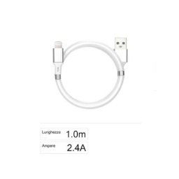 Trade Shop - Cavo Usb Ricarica Trasferimento Dati A Lightning 2.4a 1mt Iphone Ipad F-ip028 -