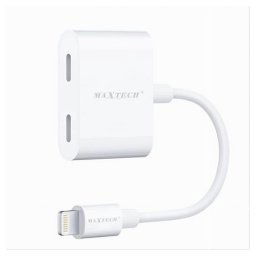 Trade Shop - Adattatore Lightning A Doppio Lightning Audio Ricarica Ipod Ipad Iphone Ad-ip04 -