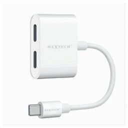 Trade Shop - Adattatore Type C A Doppia Entrata Type-c Ricarica Audio Per Smartphone Ad-tc02 -