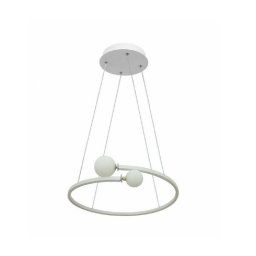 Trade Shop - Lampadario Led 34 W A Sospensione Design Moderno In Alluminio Pvc Luce 6500k A58 -