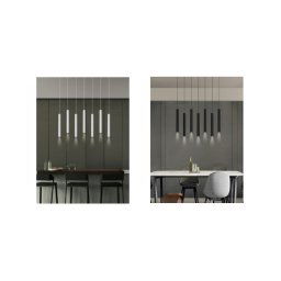 Trade Shop - Lampadario A Sospensione Design Moderno Cilindro Soffitto Attacco Gu10 Ip20 A61 -