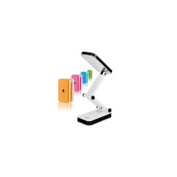 Trade Shop - Lampada Emergenza Ricaricabile Pieghevole 24 Led Luce Bianca Da Tavolo -