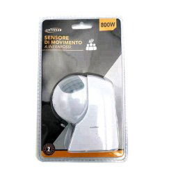 Trade Shop - Sensore Di Movimento A Infrarossi Per Lampadine Max 800 Watt Ip44 Bianco Yca1008 -