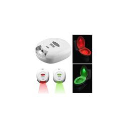 Trade Shop - Sensore Pir Di Movimento Per Tavoletta Water Bagno Con Lampada Led Rossa E Verde -