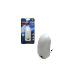 Trade Shop - Lampada Notturna Luce Notte Da 1w Con Interruttore On Off 6000 H 7000 K Fredda -