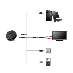 Trade Shop - Ricevitore Audio Extx10 4.0 + Edr Jack Distanza 10mt Iphone Ipad Hifi Ipod Tv Stereo Pc Dongle -