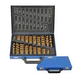 Trade Shop - Set Punte Trapano 170pz Pezzi Titanio Hss Valigetta Metallo 1 10 Mm Ferro Legno -