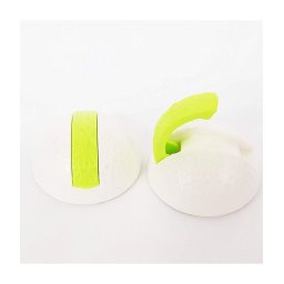 Trade Shop - Set 4 Pz. Gancio Adesivo 1.5 Kg 5cm A Scomparsa Plastica Guardaroba Appendiabiti Cucina -