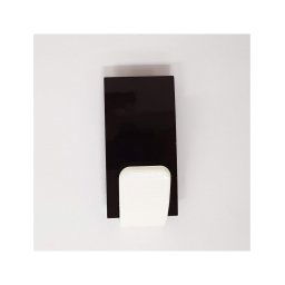 Trade Shop - Set 2pz. Gancio Adesivo 2.5kg 8x4.5x3cm Plastica Guardaroba Appendiabiti Cucina -