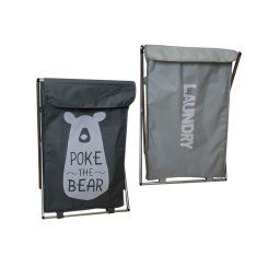 Trade Shop - Cesto Porta Biancheria In Tessuto Bagno Lavanderia Porta Pieghevole 65 X 39 X 31 Cm -