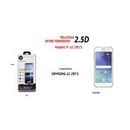 Trade Shop - Pellicola Protettiva Vetro Temperato Per Samsung Galaxy J2 2015 Maxtech P-j2 2015 -