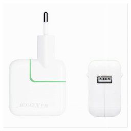 Trade Shop - Caricabatteria Caricatore Usb Ultra Ricarica Per Smartphone 5v-2100ma Maxtech Ca-s011 -
